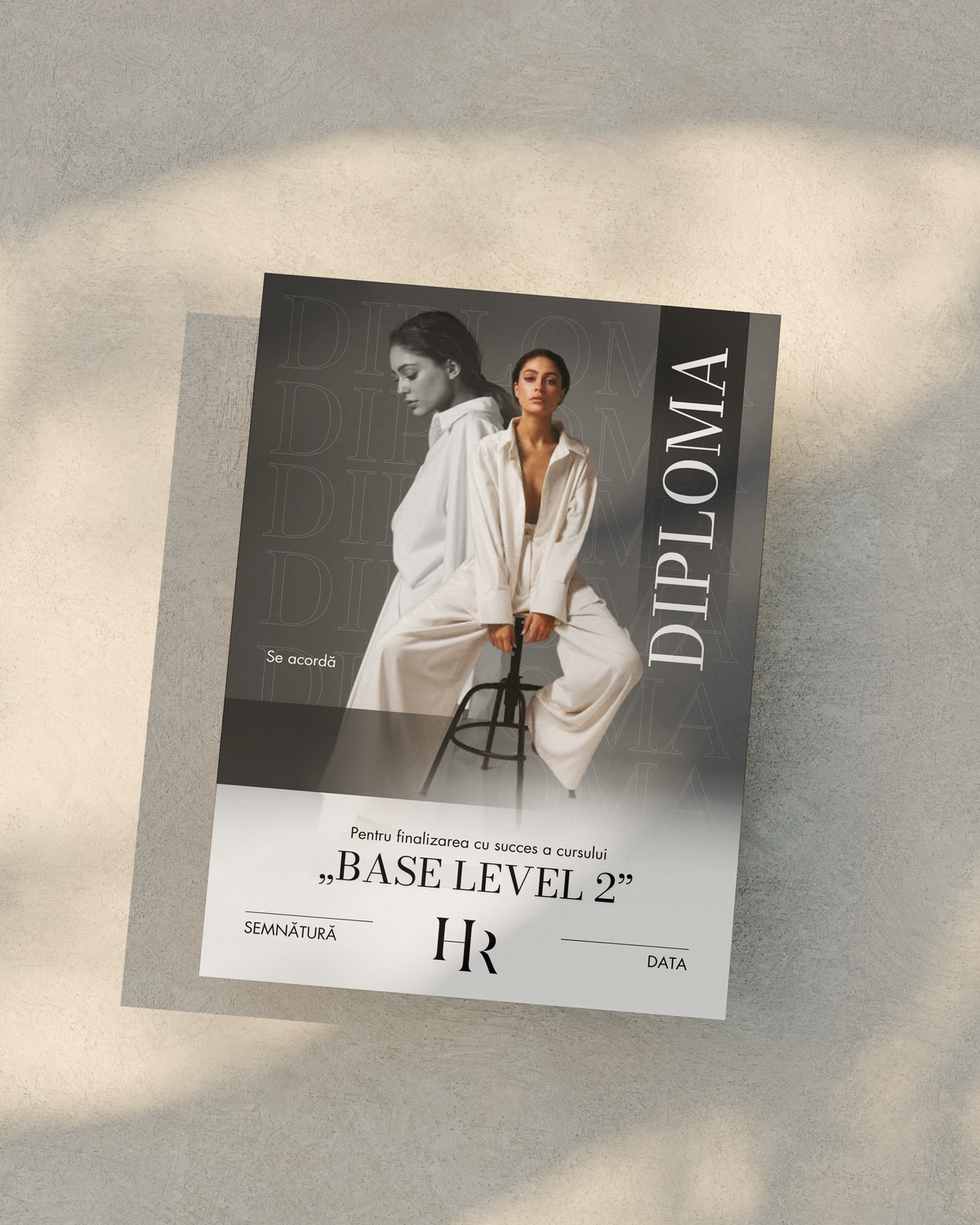 Certificate Editable in Canva - White