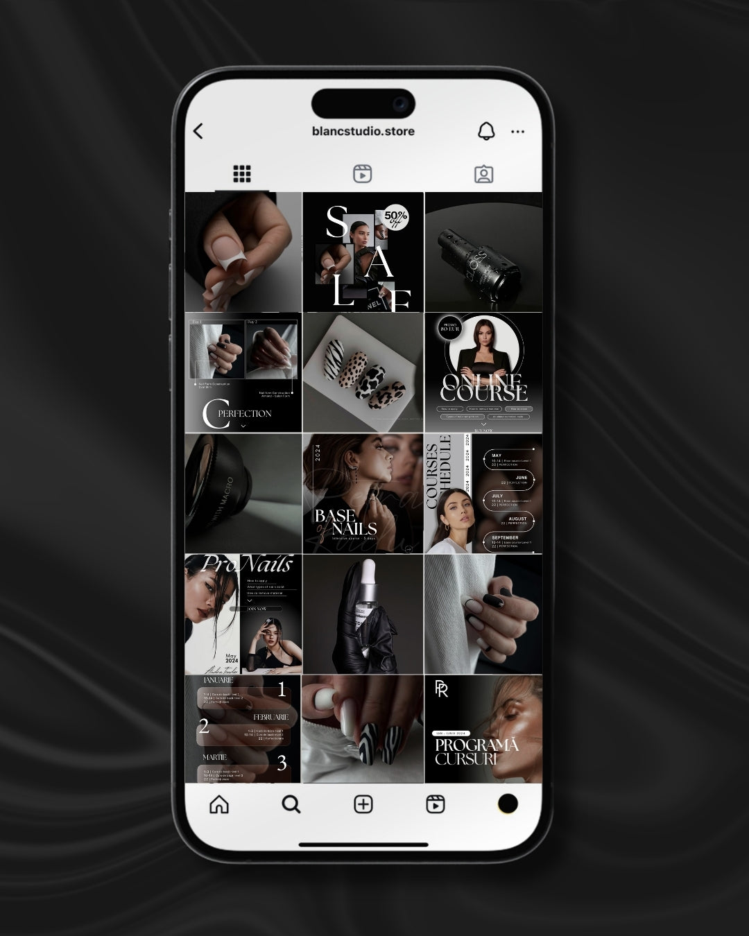 Nail Trainer Social Media Templates - Minimalist Edition
